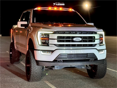 1 2021 F 150 Ford Lariat Rough Country Suspension Lift 6in Fuel Nuts Black