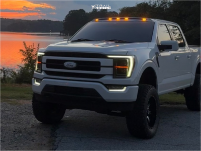 1 2021 F 150 Ford Lariat Rough Country Suspension Lift 6in Fuel Nuts Black