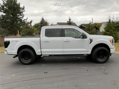 1 2021 F 150 Ford Xlt Rough Country Leveling Kit Method Mr316 Matte Black