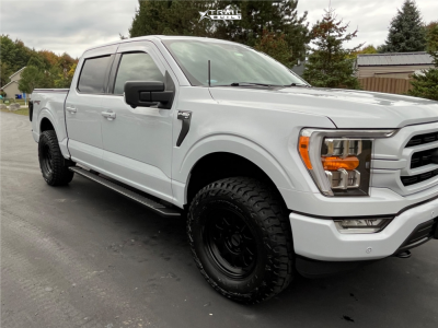 1 2021 F 150 Ford Xlt Rough Country Leveling Kit Method Mr316 Matte Black