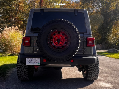 1 2020 Wrangler Jeep Unlimited Rubicon Stock Stock Kmc Km236 Red Black