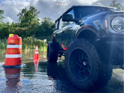 1 2023 Bronco Ford Big Bend Rough Country Leveling Kit Vision Spyder Matte Black