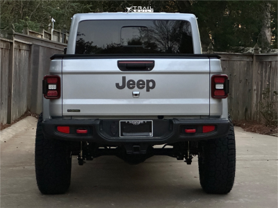 1 2023 Gladiator Jeep Rubicon Stock Suspension Lift 35in Black Rhino Armory Black