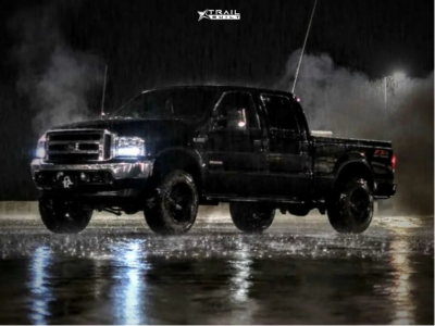 1 2003 F 250 Super Duty Ford Lariat Rough Country Suspension Lift 25in Fuel Octane Black