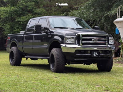 1 2003 F 250 Super Duty Ford Lariat Rough Country Suspension Lift 25in Fuel Octane Black