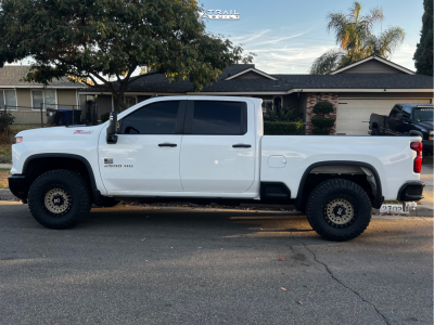 1 2024 Silverado 2500 Hd Chevrolet Custom Kryptonite Leveling Kit Black Rhino Arsenal Black Bronze