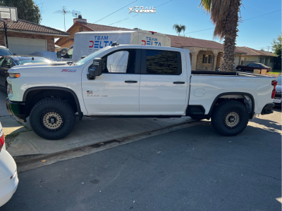 1 2024 Silverado 2500 Hd Chevrolet Custom Kryptonite Leveling Kit Black Rhino Arsenal Black Bronze