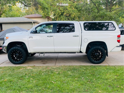1 2014 Tundra Toyota 1794 Edition Rough Country Suspension Lift 35in Mayhem Warrior Black