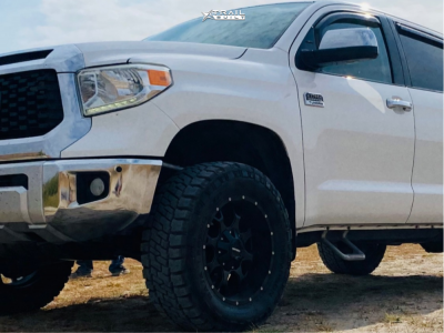 1 2014 Tundra Toyota 1794 Edition Rough Country Suspension Lift 35in Mayhem Warrior Black