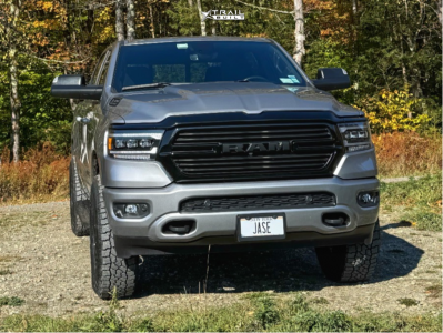 1 2021 1500 Ram Big Horn Rough Country Suspension Lift 35in Method Mr318 Gloss Black