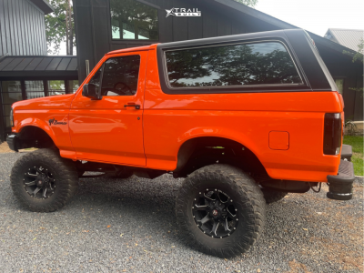 1 1992 Bronco Ford Eddie Bauer Superlift Suspension Lift 6in Body 3in Ballistic Hawk Black Milled