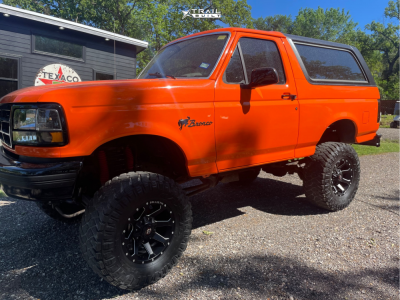 1 1992 Bronco Ford Eddie Bauer Superlift Suspension Lift 6in Body 3in Ballistic Hawk Black Milled