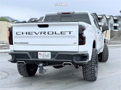 1 2022 Silverado 1500 Chevrolet Lt Trail Boss Rough Country Suspension Lift 4in Fuel Charger Black