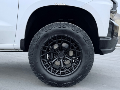 1 2022 Silverado 1500 Chevrolet Lt Trail Boss Rough Country Suspension Lift 4in Fuel Charger Black