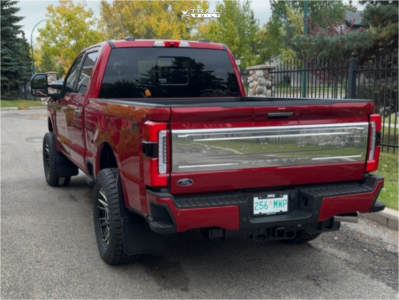 1 2024 F 250 Super Duty Ford Platinum Readylift Leveling Kit Fuel Catalyst Chrome