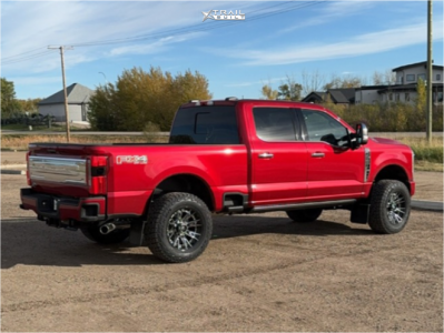 1 2024 F 250 Super Duty Ford Platinum Readylift Leveling Kit Fuel Catalyst Chrome