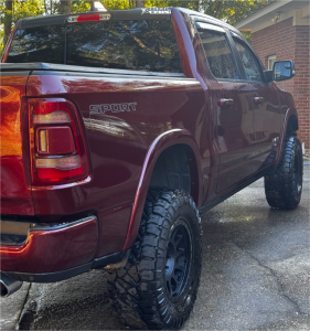 1 2022 1500 Ram Laramie Maxtrac Suspension Lift 7in Method Mr305 Double Black