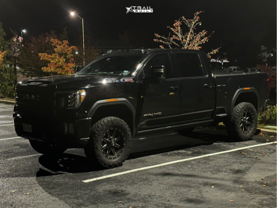 1 2023 Sierra 2500 Hd Gmc At4 Unknown Suspension Lift 3in Fuel Maverick D537 Black