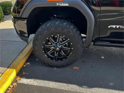 1 2023 Sierra 2500 Hd Gmc At4 Unknown Suspension Lift 3in Fuel Maverick D537 Black Milled