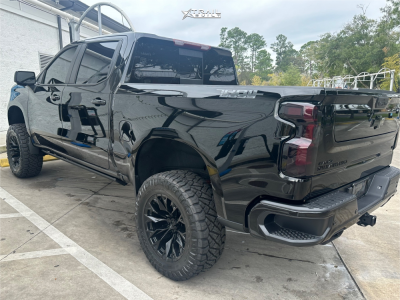 1 2024 Silverado 1500 Chevrolet Lt Trail Boss Bds Suspension Lift 6in Fuel Flame 6 Matte Black