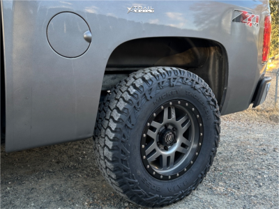 1 2008 Silverado 1500 Chevrolet Ltz Unknown Leveling Kit Icon Alloys Six Speed Gunmetal