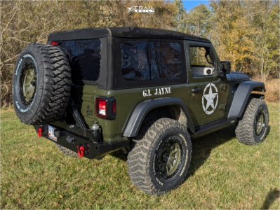 1 2024 Wrangler Jeep Willys Mopar Suspension Lift 25in Black Rhino Legion Green