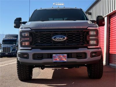 1 2024 F 250 Super Duty Ford Lariat Stock Stock Kmc Km552 Black