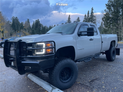 1 2008 Silverado 2500 Hd Chevrolet Lt Rough Country Suspension Lift 6in Vision Tactical Satin Black