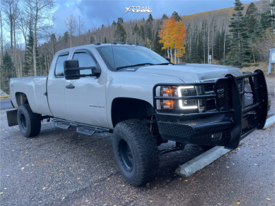 1 2008 Silverado 2500 Hd Chevrolet Lt Rough Country Suspension Lift 6in Vision Tactical Satin Black