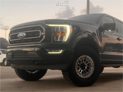 1 2021 F 150 Ford Xlt Motofab Leveling Kit Reika R35 Machined