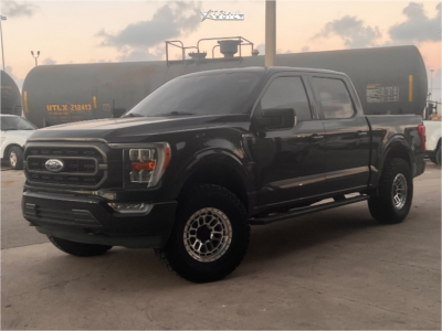 1 2021 F 150 Ford Xlt Motofab Leveling Kit Reika R35 Machined