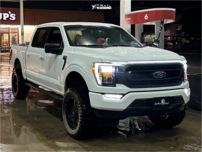 1 2022 F 150 Ford Xlt Rough Country Suspension Lift 6in Ballistic Rage Black