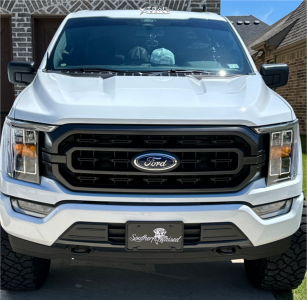 1 2022 F 150 Ford Xlt Rough Country Suspension Lift 6in Ballistic Rage Black