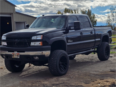 1 2005 Silverado 2500 Hd Chevrolet Lt Bds Suspension Lift 7in Tis 554b Gloss Black