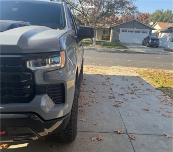 1 2024 Silverado 1500 Chevrolet Lt Trail Boss Stock Leveling Kit Black Rhino Chase Gray