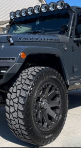 1 2017 Wrangler Jeep Unlimited Sahara Teraflex Suspension Lift 25in Black Rhino Warlord Gun Metal