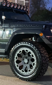 1 2017 Wrangler Jeep Unlimited Sahara Teraflex Suspension Lift 25in Black Rhino Warlord Gun Metal