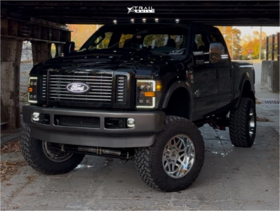 1 2008 F 250 Super Duty Ford Fx4 Skyjacker Suspension Lift 8in Hostile H108 Chrome