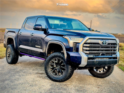 1 2024 Tundra Toyota Limited Readylift Suspension Lift 6in Fuel Flame 6 Black Milled