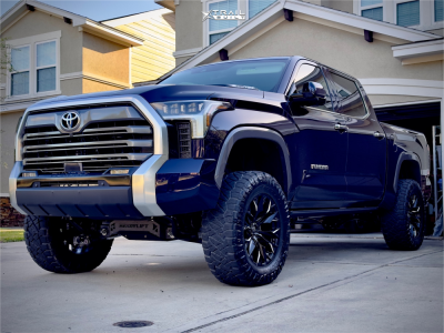 1 2024 Tundra Toyota Limited Readylift Suspension Lift 6in Fuel Flame 6 Black Milled