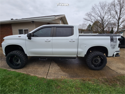 1 2020 Silverado 1500 Chevrolet Custom Rough Country Suspension Lift 6in Revenge Offroad Rv 204 Black Milled