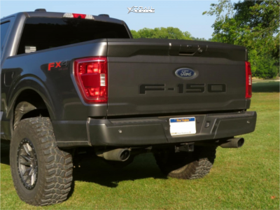 1 2023 F 150 Ford Xlt Fabtech Suspension Lift 4in Fuel Rebel 6 Gray Black