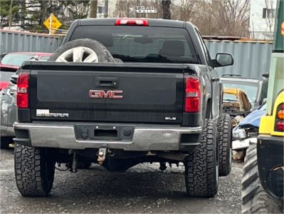 1 2014 Sierra 1500 Gmc Sle Rough Country Suspension Lift 7in Fast Hd Traxx Gloss Black