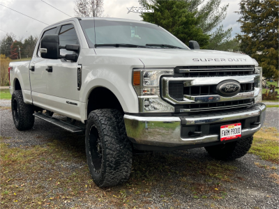 1 2020 F 250 Super Duty Ford Xlt Readylift Leveling Kit Tis 544bm Black Milled