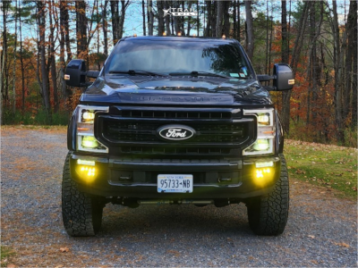 1 2022 F 250 Super Duty Ford Lariat Rough Country Suspension Lift 3in Black Rhino Arsenal Black