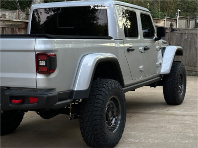 1 2023 Gladiator Jeep Rubicon Clayton Suspension Lift 35in Black Rhino Armory Black