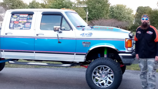 1 1990 F 350 Ford Xlt Lariat Skyjacker Suspension Lift 7in Vision Spyder Chrome