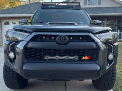 1 2018 4runner Toyota Trd Off Road Icon Suspension Lift 25in Lock Offroad Wheels Baja Matte Black