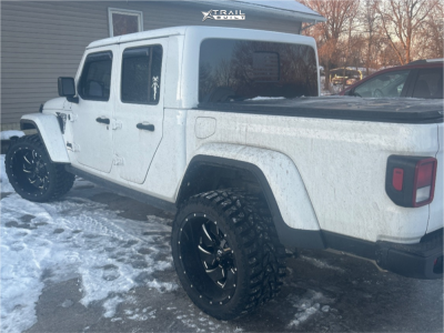 1 2024 Gladiator Jeep Sport Stock Stock Fuel Cleaver Black Milled