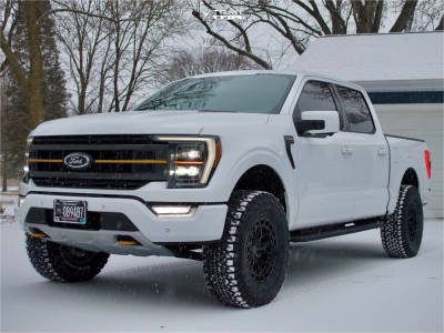 1 2022 F 150 Ford Tremor Rough Country Leveling Kit Vossen Hfx 1 Gloss Black